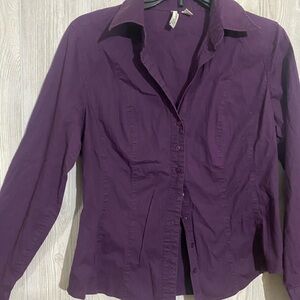 Purple Women's Long Sleeve Top